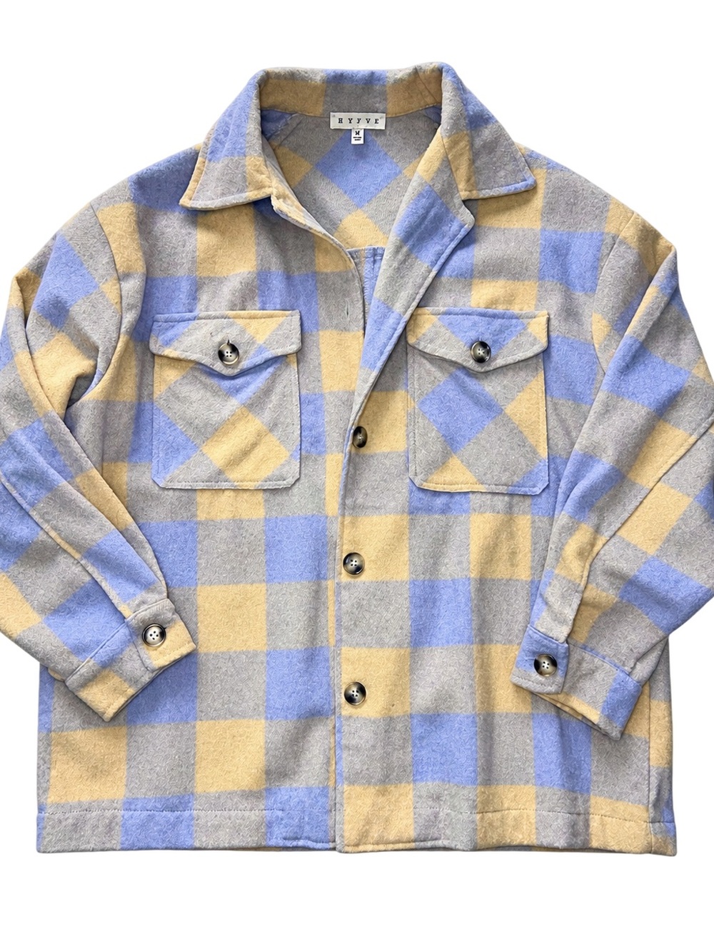 HYFVE Plaid Shacket Jacket Women’s Medium Overshirt